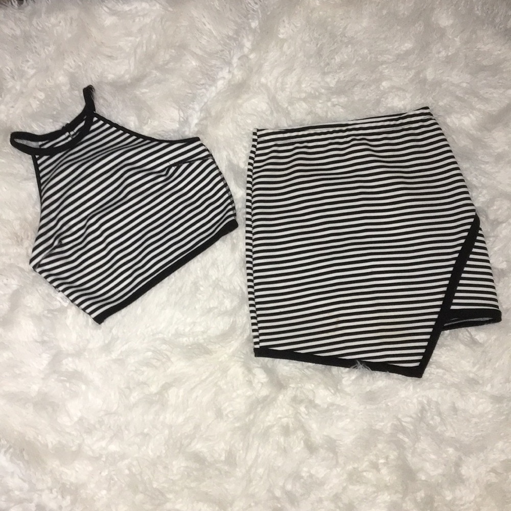 ❗️SALE❗️Black & White Striped Co-ord